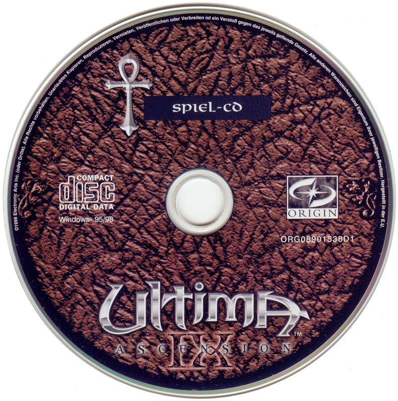 Media for Ultima IX: Ascension (Windows): Ultima IX Disc 2