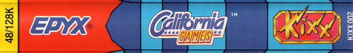 Spine/Sides for California Games (ZX Spectrum) (Kixx budget release)