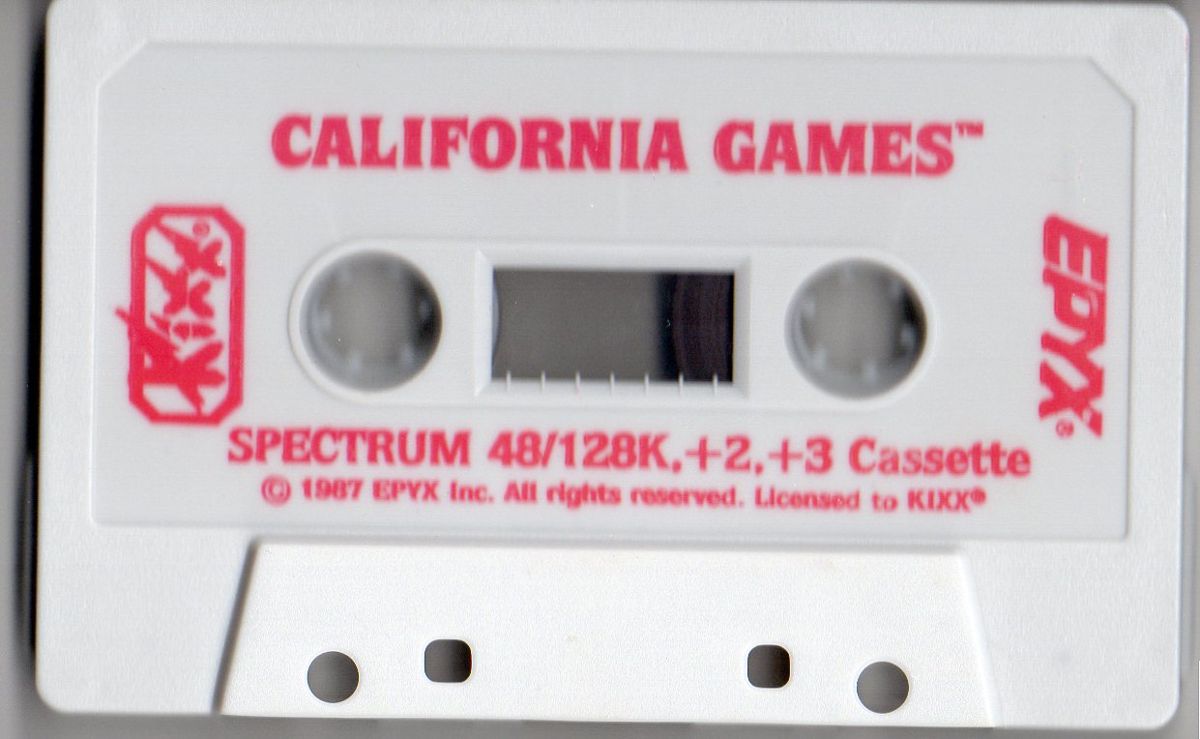 Media for California Games (ZX Spectrum) (Kixx budget release)