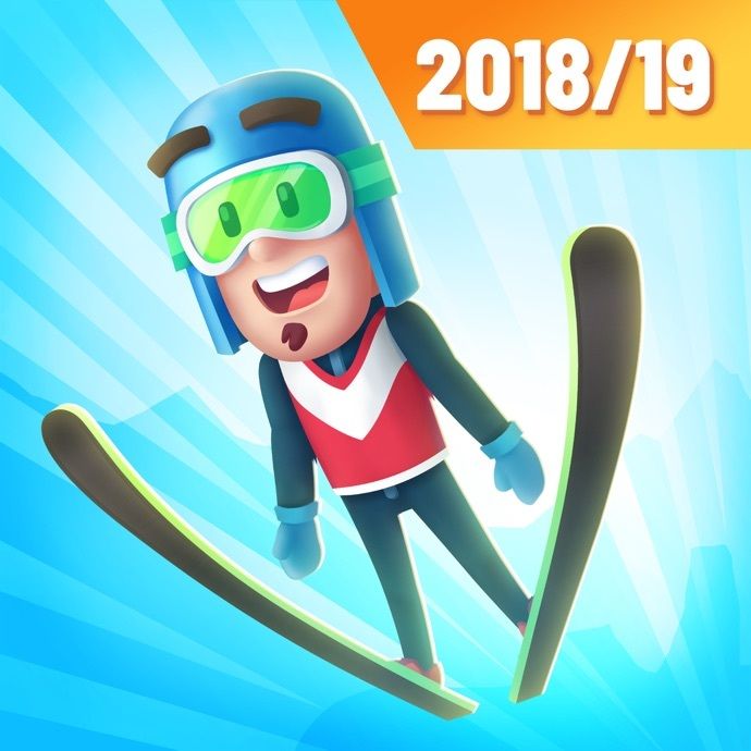 Front Cover for Ski Jump Challenge (iPad and iPhone): 2018/19 version