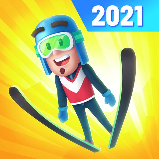 Front Cover for Ski Jump Challenge (Android) (Google Play release): 2021 version