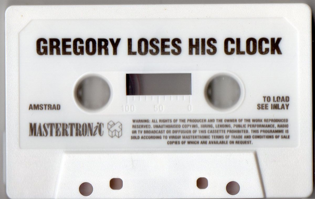 Media for Gregory Loses His Clock (Amstrad CPC)