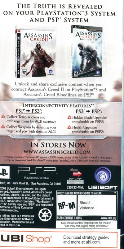 Assassin's Creed: Bloodlines (PSP) vs. Assassin's Creed (PS3