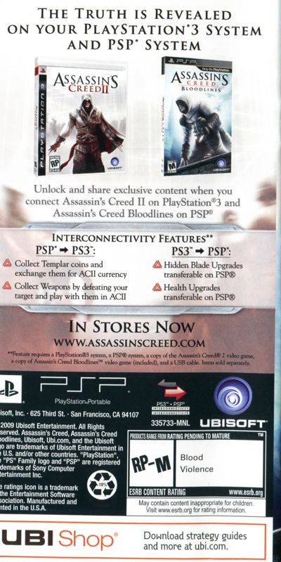 Assassin's Creed: Bloodlines (PSP) vs. Assassin's Creed (PS3)