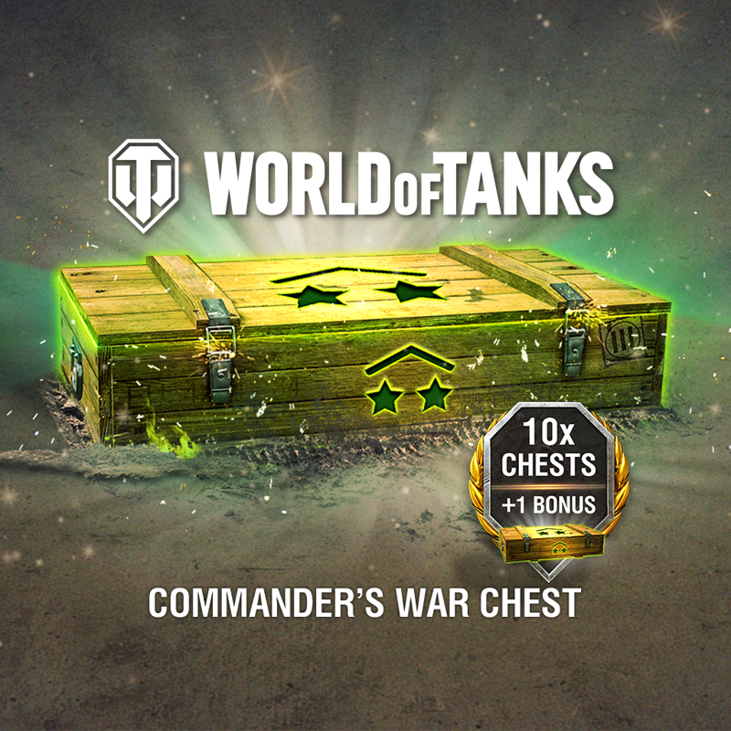 Front Cover for World of Tanks: Commander's War Chest - 10x Chests + 1 Bonus (PlayStation 4) (download release): 2018/10 version
