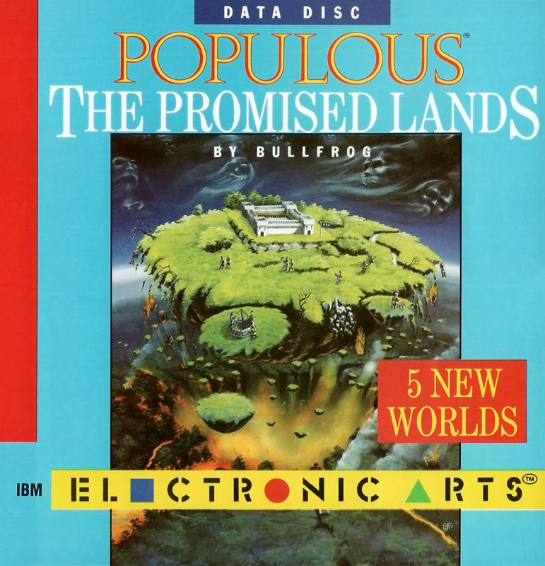 Front Cover for Populous: The Promised Lands (DOS) (3.5" Floppy Disk)