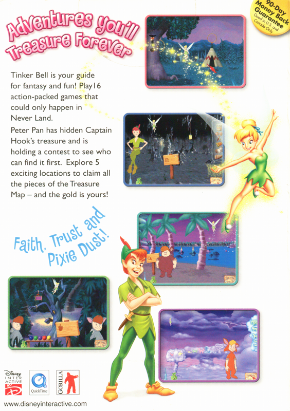 Disney's You Can Fly! with Tinker Bell cover or packaging material MobyGames