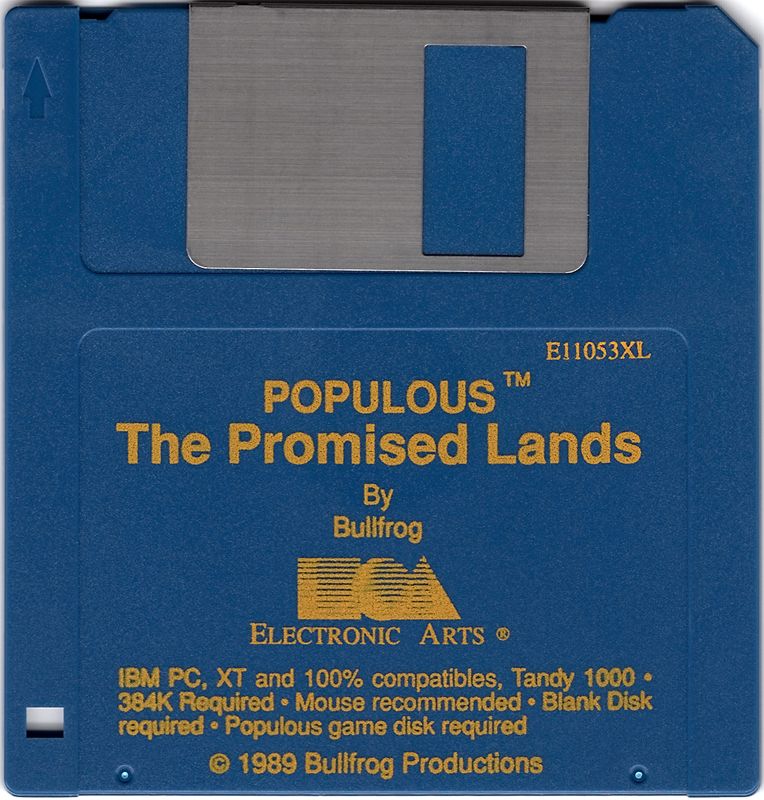 Media for Populous: The Promised Lands (DOS) (3.5" Floppy Disk)
