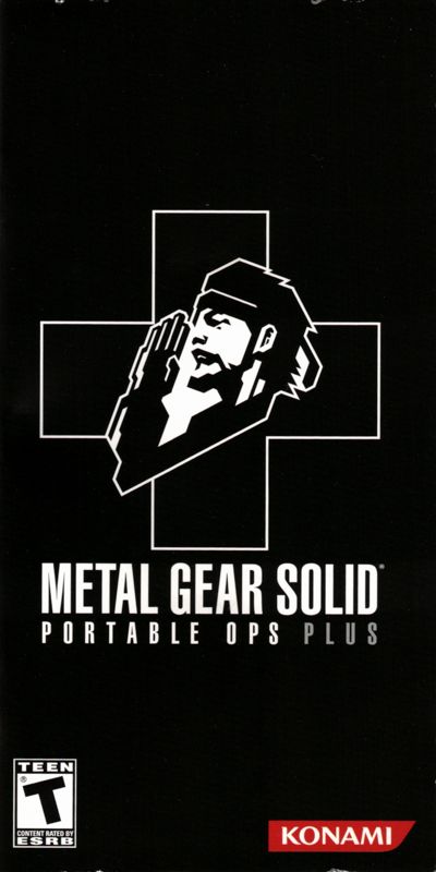 Manual for Metal Gear Solid: Portable Ops Plus (PSP): Front
