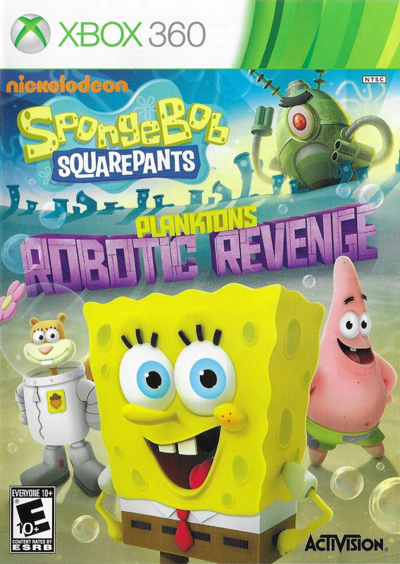 Front Cover for SpongeBob SquarePants: Plankton's Robotic Revenge (Xbox 360)