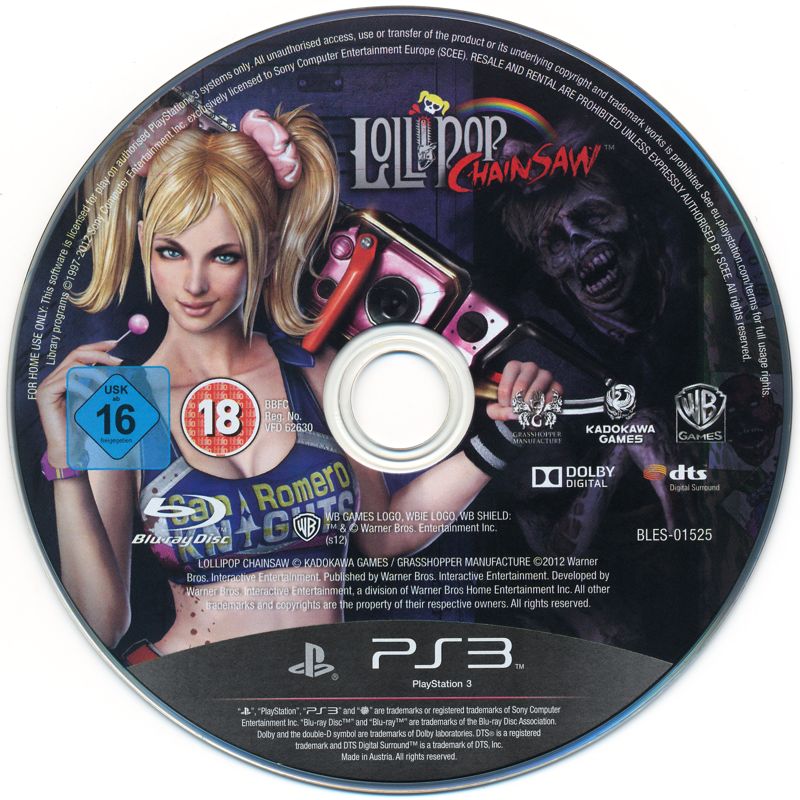 Media for Lollipop Chainsaw (PlayStation 3)