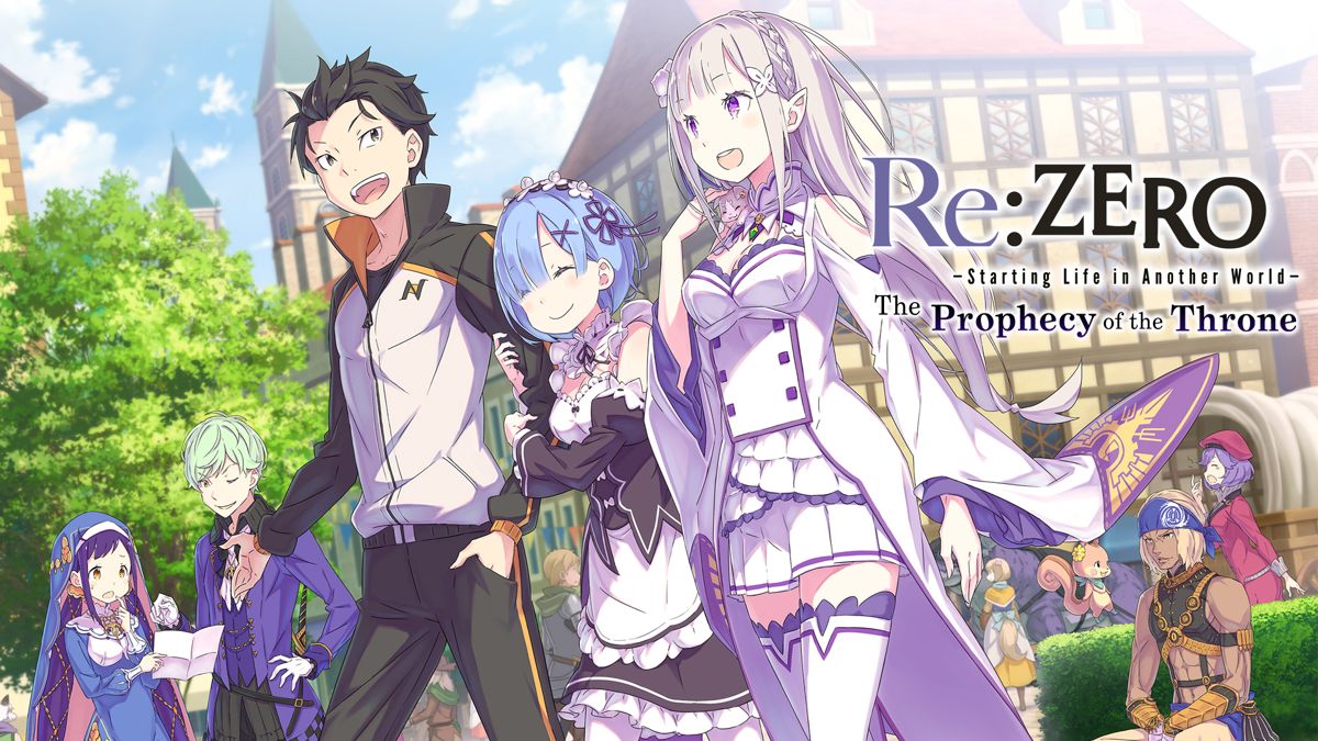 Front Cover for Re:ZERO - Starting Life in Another World: The Prophecy of the Throne (Nintendo Switch) (download release)