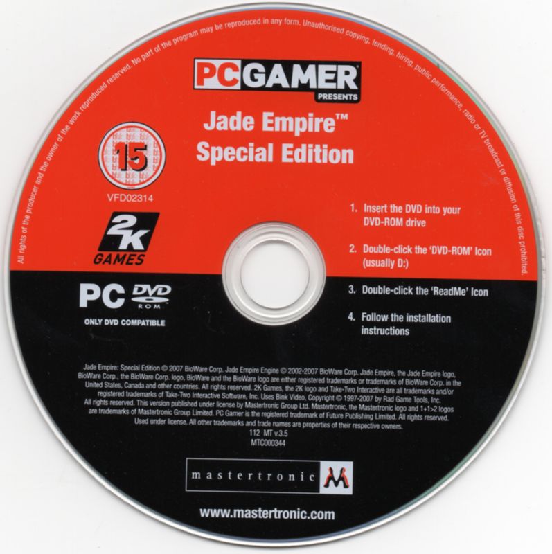 Media for Jade Empire: Special Edition (Windows) (PC Gamer Presents release)
