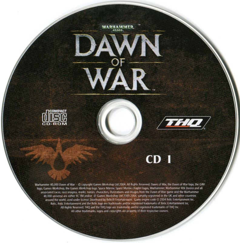 Media for Warhammer 40,000: Dawn of War (Windows): Disc 1