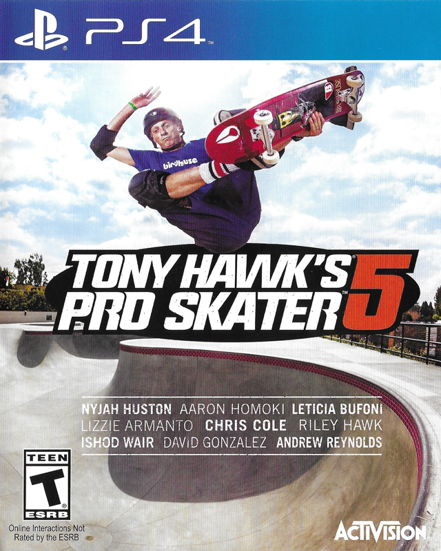 Front Cover for Tony Hawk's Pro Skater 5 (PlayStation 4)