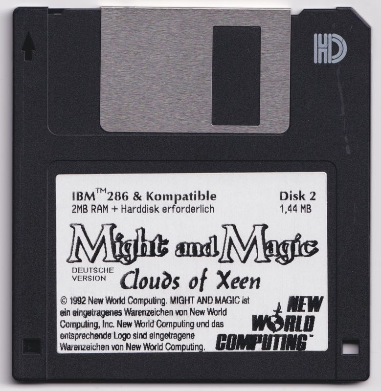 Media for Might and Magic: Clouds of Xeen (DOS) (TopShots Deluxe release): Disk 2