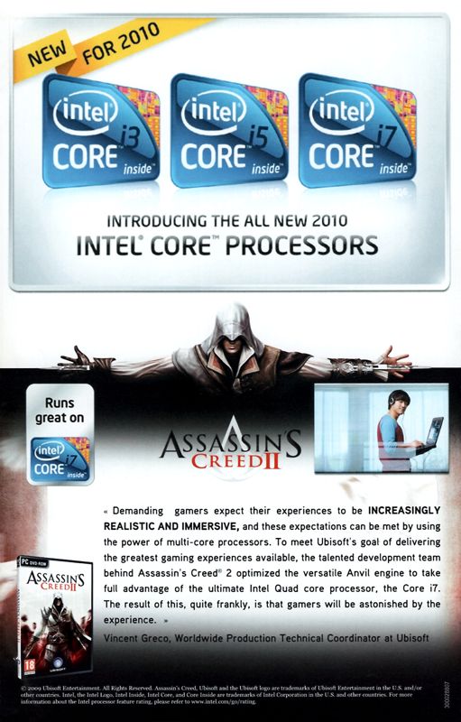 Advertisement for Assassin's Creed II (Windows): Back