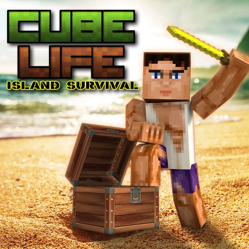 Front Cover for Cube Life: Island Survival (Nintendo Switch) (download release)