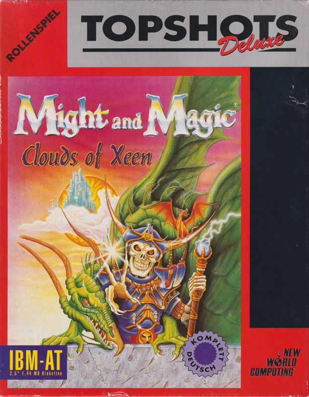 Front Cover for Might and Magic: Clouds of Xeen (DOS) (TopShots Deluxe release)