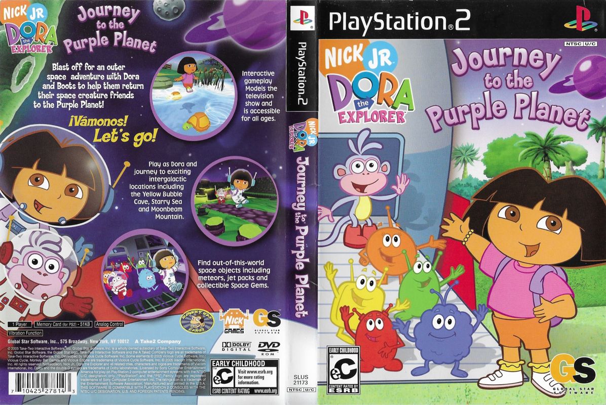 Full Cover for Dora the Explorer: Journey to the Purple Planet (PlayStation 2)