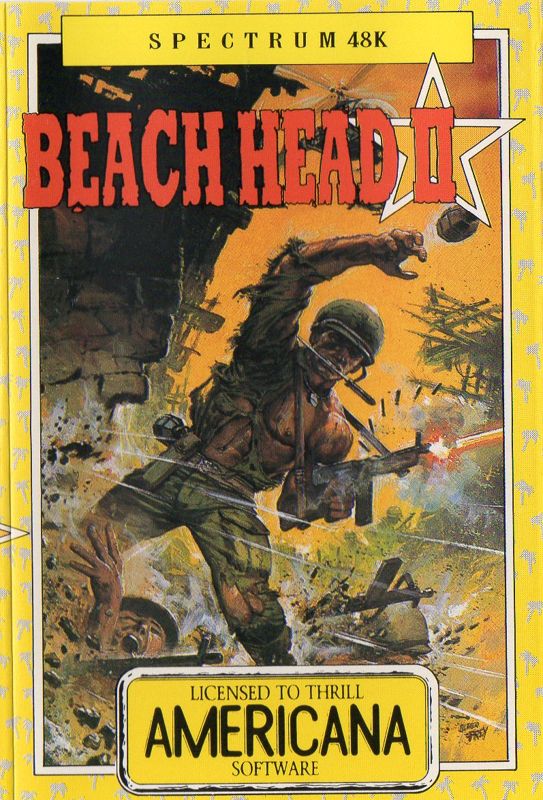 Front Cover for Beach-Head II: The Dictator Strikes Back (ZX Spectrum) (Americana budget release )