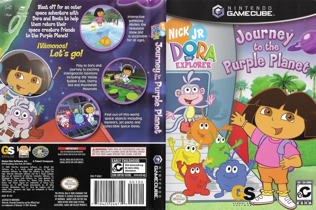 Full Cover for Dora the Explorer: Journey to the Purple Planet (GameCube)