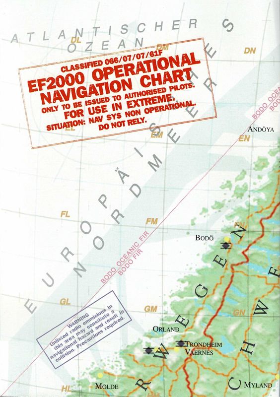 Map for EF 2000: Special Edition (Windows): Map (folded)