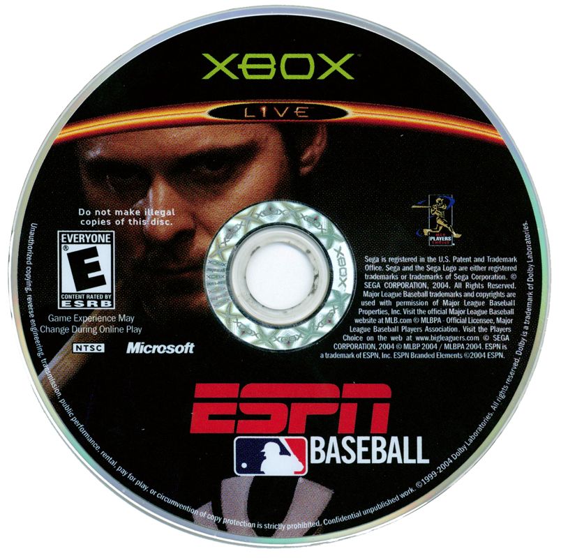 Media for ESPN Major League Baseball (Xbox)