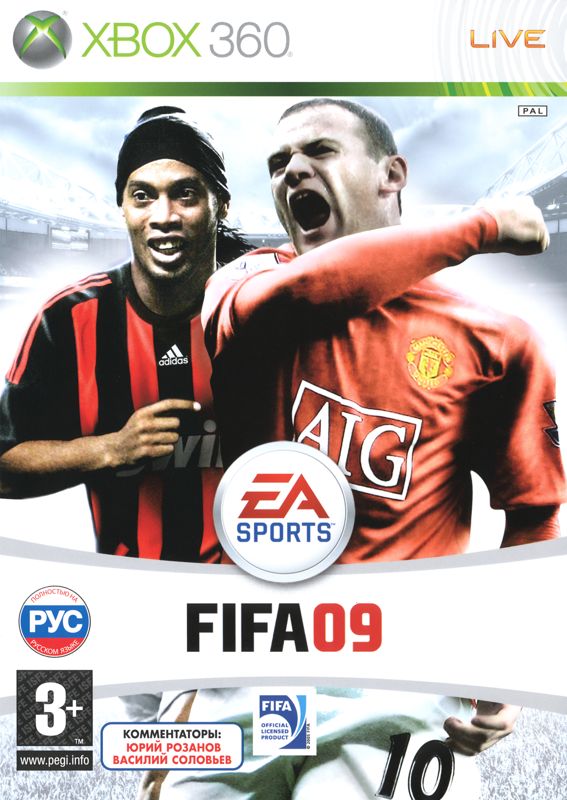 Front Cover for FIFA Soccer 09 (Xbox 360): w/o Sticker