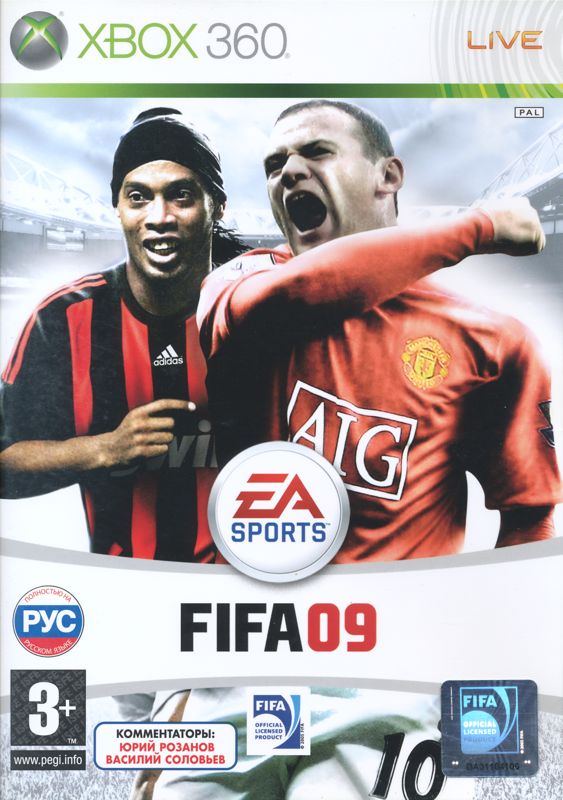 Front Cover for FIFA Soccer 09 (Xbox 360): w/ Sticker