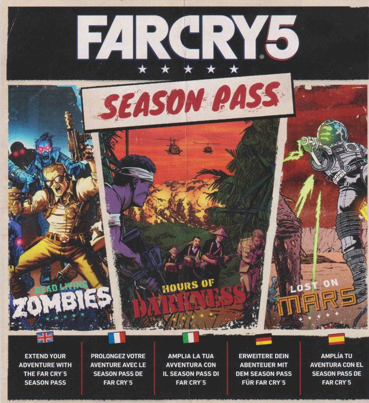 Advertisement for Far Cry 5 (Deluxe Edition) (Xbox One): Season Pass ad - front