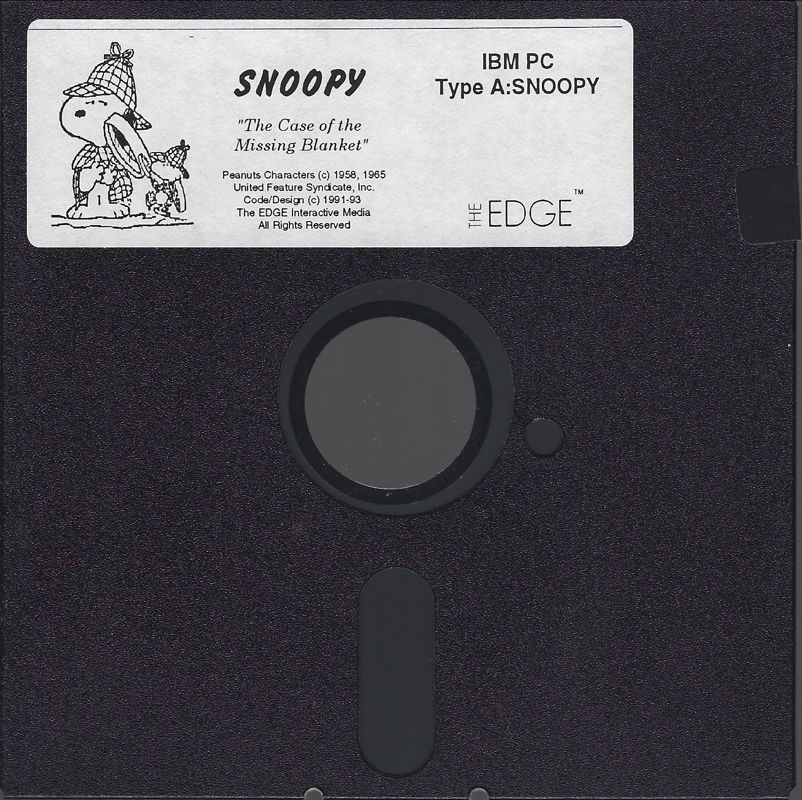 Media for Snoopy: The Cool Computer Game (DOS)