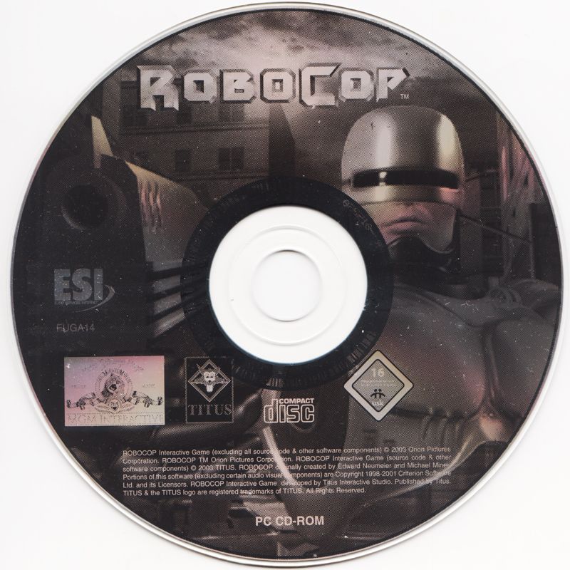 Media for RoboCop (Windows) (Alternate ESI release (different front and media))