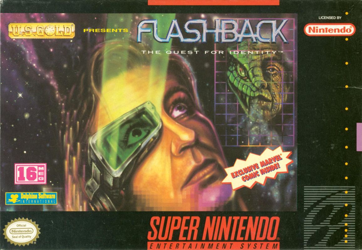 Front Cover for Flashback: The Quest for Identity (SNES)