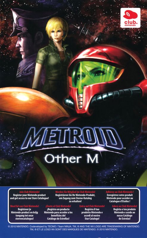 Other for Metroid: Other M (Wii): Nintendo Club Card - Front
