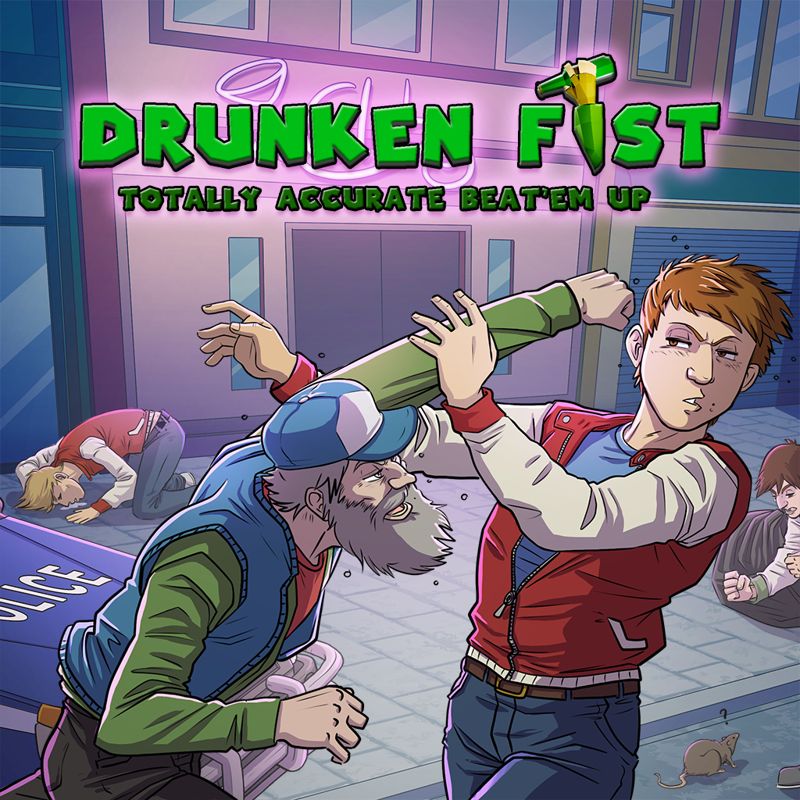 Front Cover for Drunken Fist: Totally Accurate Beat 'em Up (Nintendo Switch) (download release)