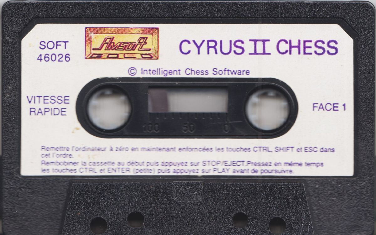 Media for Cyrus II Chess (Amstrad CPC) (#46026): Side 1 - Fast Load