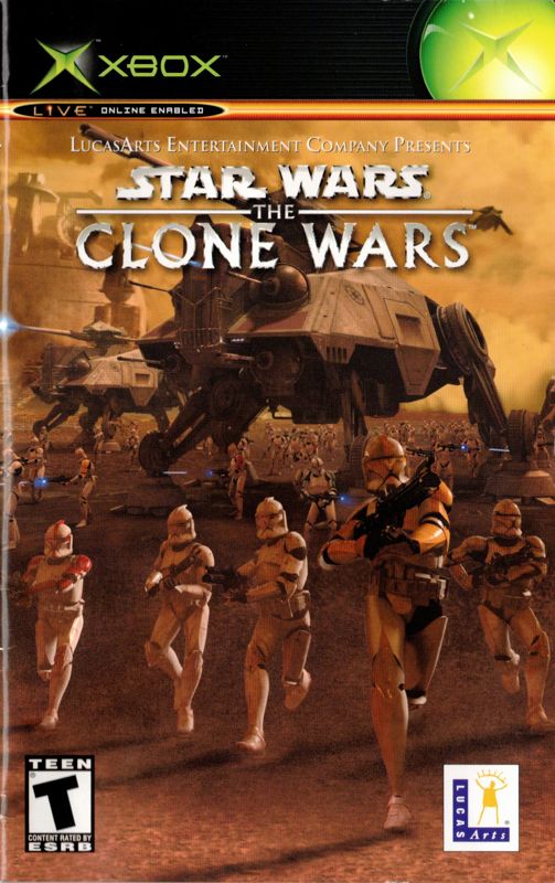 Manual for Star Wars: The Clone Wars / Tetris Worlds (Xbox): Clone Wars - Front