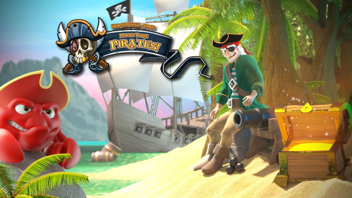 Front Cover for Match Three Pirates! Heir to Davy Jones (Nintendo Switch) (download release)