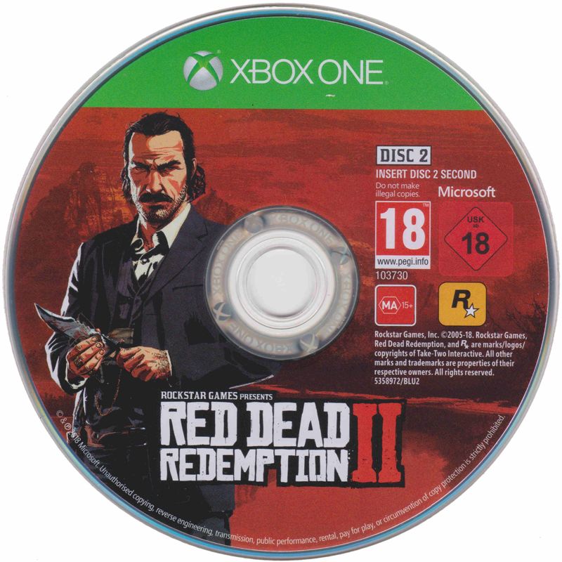 Media for Red Dead Redemption II (Special Edition) (Xbox One): Disc 2 - Game disc