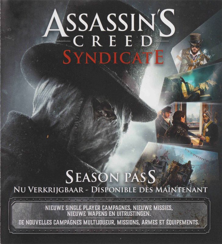 Advertisement for Assassin's Creed: Syndicate (Xbox One): Season pass - Front