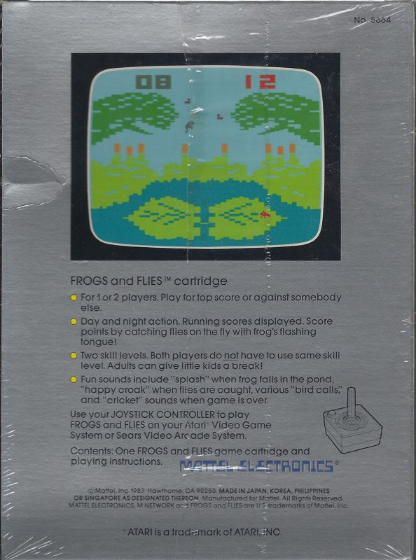 Back Cover for Frog Bog (Atari 2600)