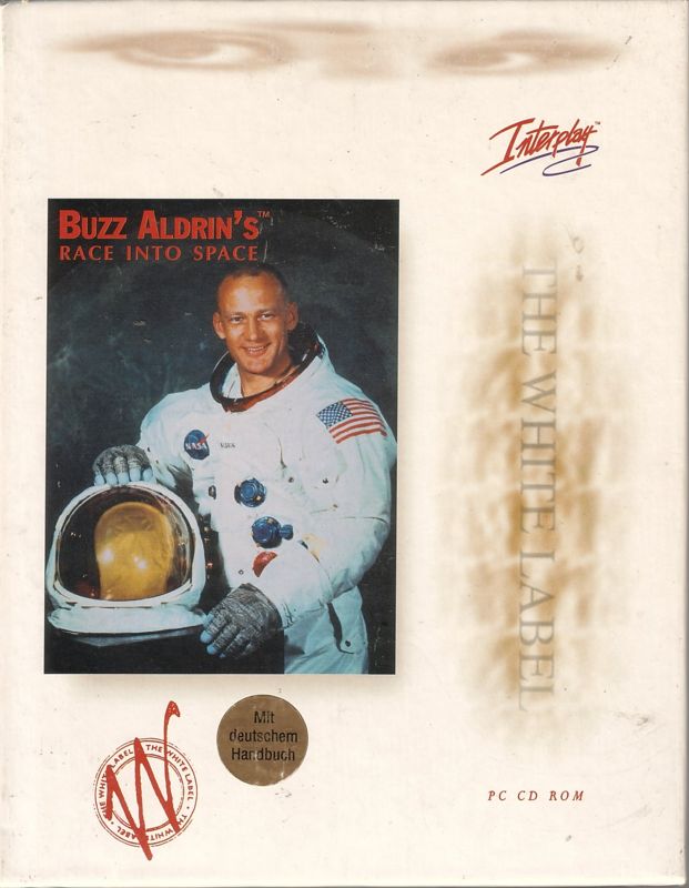 Front Cover for Buzz Aldrin's Race into Space (DOS) (White Label Release)