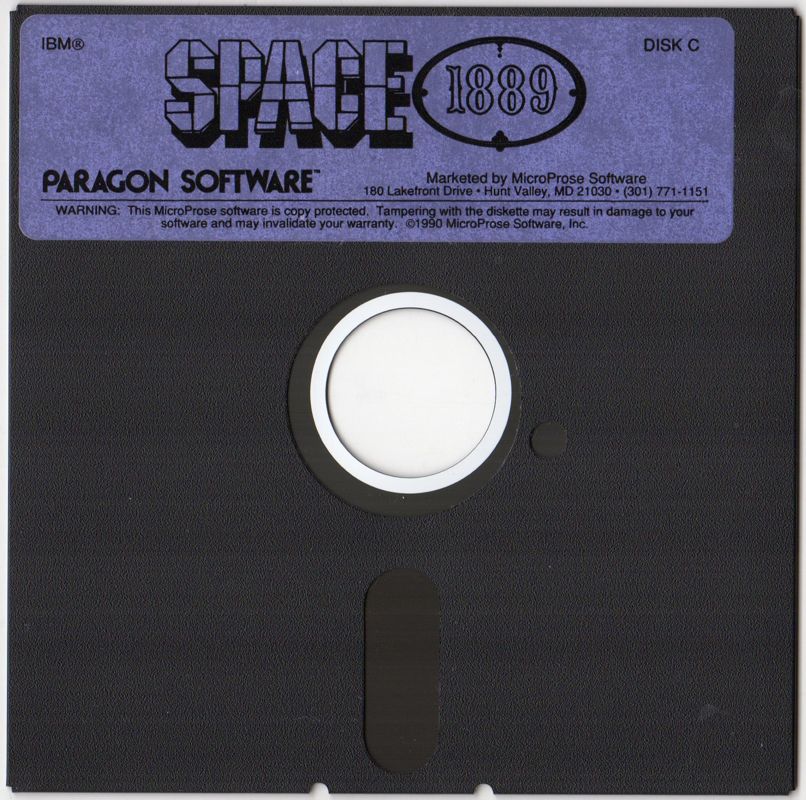 Media for Space 1889 (DOS): Disk 3