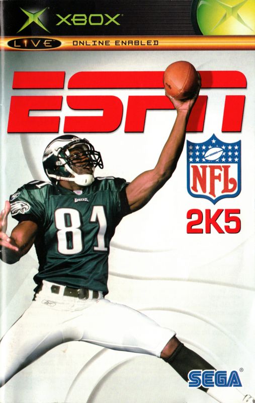 Manual for ESPN NFL 2K5 (Xbox): Front