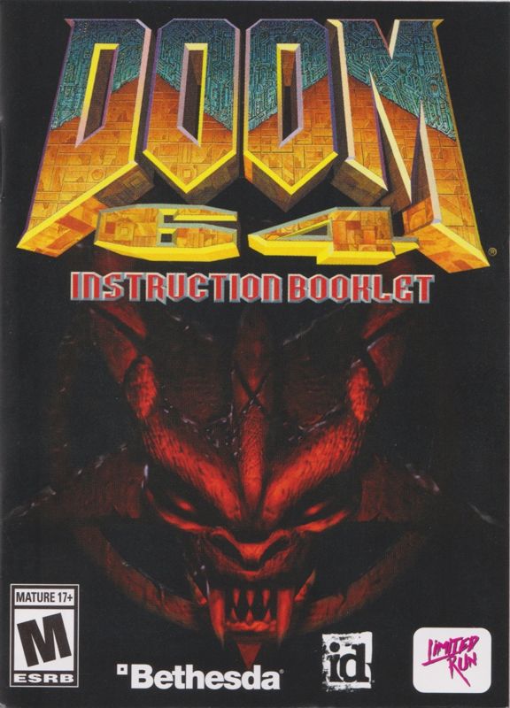 Manual for Doom 64 (Classic Edition) (Nintendo Switch): Front