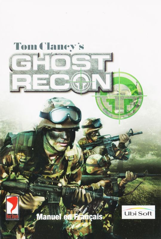 Manual for Tom Clancy's Ghost Recon (Windows): Front