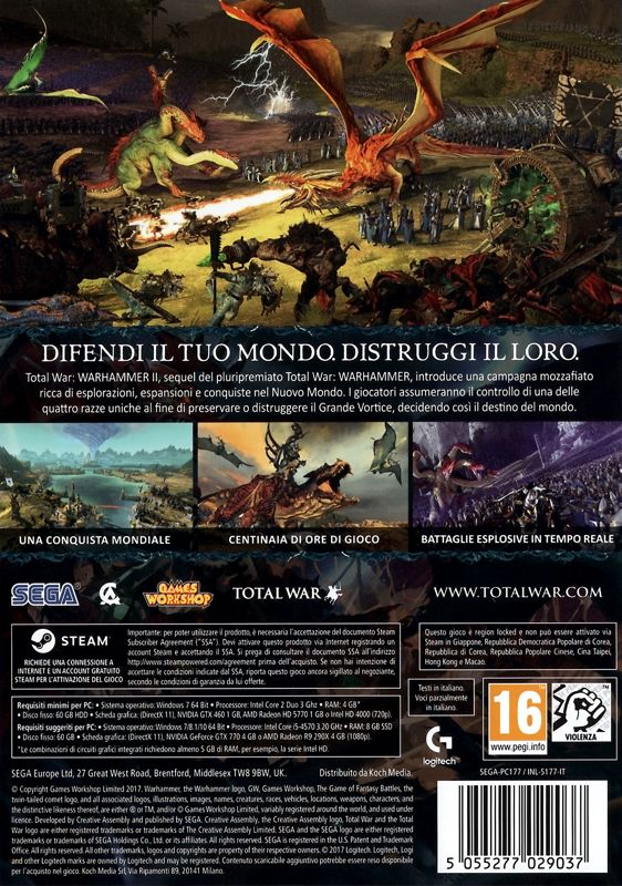Back Cover for Total War: Warhammer II (Windows)
