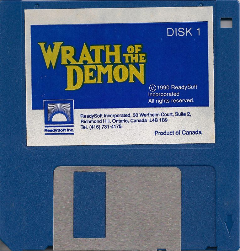 Media for Wrath of the Demon (DOS): Disk 1