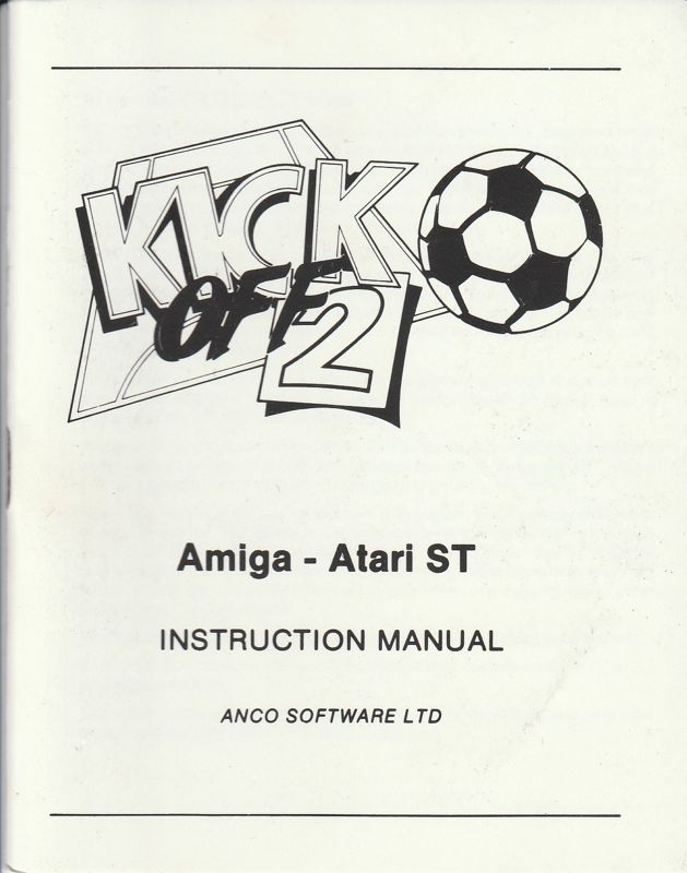 Manual for Kick Off 2 (Amiga)